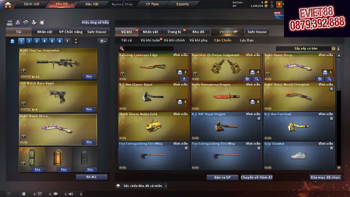 shop acc cf uy tin gia re